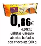 Oferta de El Corte Inglés - Galletas Gargallo Abanico Bañados Con Chocolate por 0,86€ en Froiz