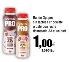 Oferta de Batido Sin Lactosa Chocolate O Cafe Con Leche Desnatada por 1€ en Froiz