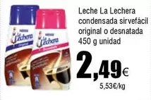 Oferta de La Lechera - Leche Condensada Sirvefácil Original O Desnatada por 2,49€ en Froiz
