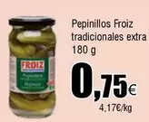 Oferta de Froiz - Pepinillos Tradicionales Extra por 0,75€ en Froiz