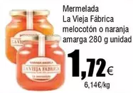 Oferta de La Vieja Fábrica - Mermelada  Melocotón O Naranja por 1,72€ en Froiz