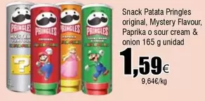 Oferta de Pringles - Snack Patata Original, Mystery Flavour, Paprika O Sour Cream & Onion por 1,59€ en Froiz