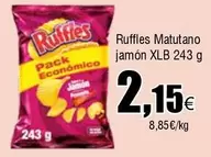 Oferta de Matutano - Ruffles Jamón Xlb por 2,15€ en Froiz