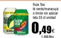 Oferta de Fuze Tea - Te Verde por 0,49€ en Froiz