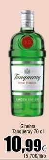 Oferta de Tanqueray - Ginebra por 10,99€ en Froiz