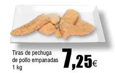 Oferta de Tiras De Pechuga De Pollo Empanadas por 7,25€ en Froiz