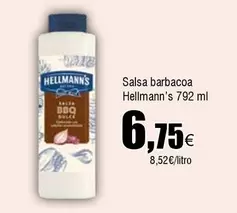 Oferta de Hellmann's - Salsa Barbacoa por 6,75€ en Froiz