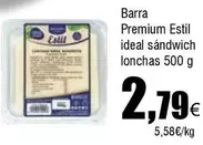 Oferta de Premium - Barra  Estil Ideal Sandwich Lonchas por 2,79€ en Froiz