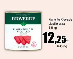 Oferta de Rioverde - Pimiento  Piquillo Extra por 12,25€ en Froiz