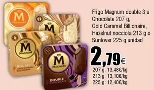 Oferta de Magnum - Frigo Double 3 U Chocolate por 2,79€ en Froiz