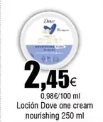 Oferta de Dove - Locion One Cream Nourishing por 2,45€ en Froiz