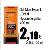 Oferta de L'Oréal - Gel Men Expert por 2,19€ en Froiz