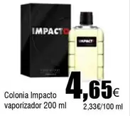 Oferta de Impacto - Colonia  Vaporizador por 4,65€ en Froiz