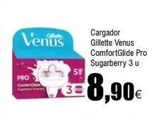 Oferta de Venus - Cargador Gillette Comfortglide Pro Sugarberry 3 U por 8,9€ en Froiz