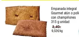 Oferta de Gourmet - Empanada Integral  Atún O Pollo Con Champiñones por 9,52€ en Froiz
