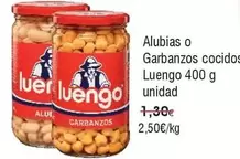 Oferta de Luengo - Alubias O Garbanzos Cocidos por 2,5€ en Froiz