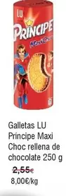 Oferta de Lu - Galletas  Principe Maxi Choc Rellena De Chocolate por 2€ en Froiz