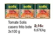 Oferta de Solís - Tomate Casero Frito Bote por 6€ en Froiz