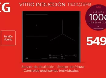 Oferta de AEG - Vitro Inducción TI631Q3BFB  por 549€ en Tien 21