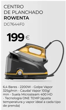 Oferta de Rowenta - Centro De Planchado por 199€ en Tien 21