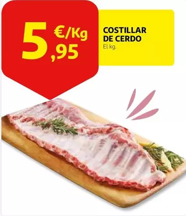 Oferta de Costillar De Cerdo por 5,95€ en Alcampo