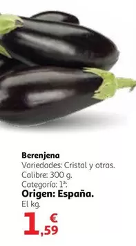 Oferta de Cristal - Berenjena por 1,59€ en Alcampo