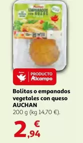 Oferta de Auchan - Bolitas O Empanados Vegetales Con Queso por 2,94€ en Alcampo