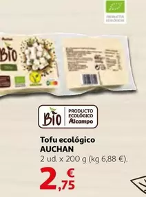 Oferta de Auchan - Tofu ecologico por 2,75€ en Alcampo