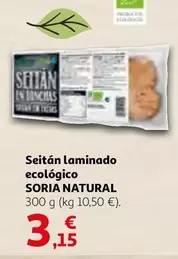 Oferta de Soria Natural - Seitan Laminado Ecológico por 3,15€ en Alcampo