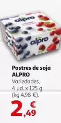 Oferta de Alpro - Postres De Soja por 2,49€ en Alcampo