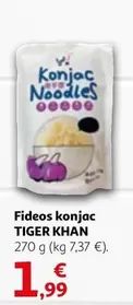 Oferta de Tiger khan - Fideos Konjac por 1,99€ en Alcampo