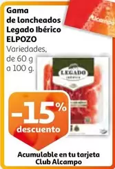 Oferta de Elpozo - Gama De Loncheados Legado Iberico en Alcampo