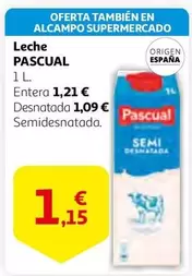 Oferta de Alcampo - Leche por 1,15€ en Alcampo