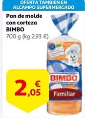 Oferta de Alcampo - Pan De Molde Con Corteza por 2,05€ en Alcampo