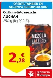 Oferta de Auchan - Café Molido Mezcla por 2,28€ en Alcampo