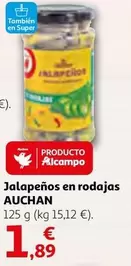 Oferta de Auchan - Jalapenos En Rodajas por 1,89€ en Alcampo