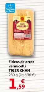 Oferta de Tiger khan - Fideos De Arroz Vermicelli por 1,59€ en Alcampo