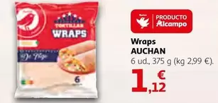 Oferta de Auchan - Wraps por 1,12€ en Alcampo