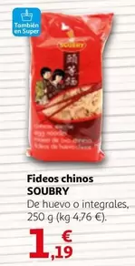Oferta de Soubry - Fideos Chinos por 1,19€ en Alcampo