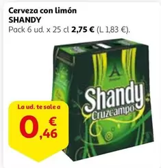 Oferta de Shandy - Cerveza Con Limón por 0,46€ en Alcampo