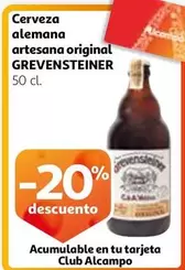 Oferta de Grevensteiner - Cerveza Alemana Artesana Original en Alcampo