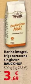 Oferta de Harina Integral Trigo Sarraceno Sin Gluten por 3,69€ en Alcampo