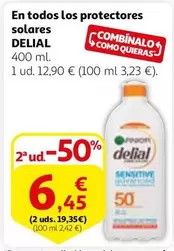 Oferta de Delial - En Todos Los Protectores Solares por 12,9€ en Alcampo