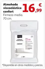 Oferta de Confort - Almohada Viscoelástica por 16,99€ en Alcampo