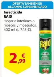 Oferta de Raid - Insecticida por 2,99€ en Alcampo