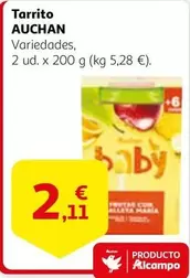 Oferta de Auchan - Tarrito por 2,11€ en Alcampo