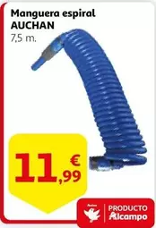 Oferta de Auchan - Manguera Espiral por 11,99€ en Alcampo