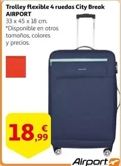 Oferta de City - Trolley Flexible 4 Ruedas  Break por 18,99€ en Alcampo