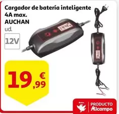 Oferta de Auchan - Cargador De Batería Inteligente 4a Max. por 19,99€ en Alcampo