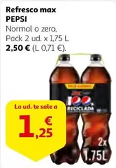 Oferta de Pepsi - Refresco Max por 2,5€ en Alcampo